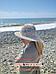 Шляпа женская пляжная летняя плетеная с широкими полями шляпка головной убор на лето от солнца, фото 4