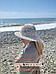Шляпа женская пляжная летняя плетеная с широкими полями шляпка головной убор на лето от солнца, фото 9