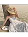 Шляпа женская летняя пляжная соломенная с узкими полями шляпка головной убор на лето от солнца, фото 4
