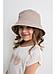Панама детская панамка для девочки малыша подростка летняя бежевая шляпка головной убор на лето, фото 7