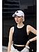 Кепка женская летняя белая стильная бейсболка головной убор с принтом New York, фото 7