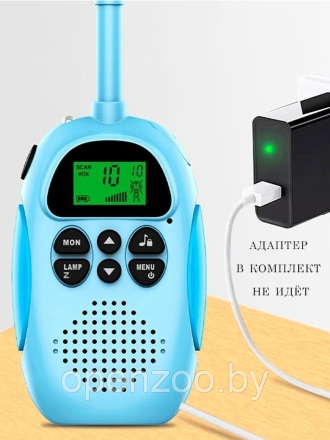 Комплект детских раций Kids walkie talkie (2 шт, радиус действия 3 км) - фото 3 - id-p208274952