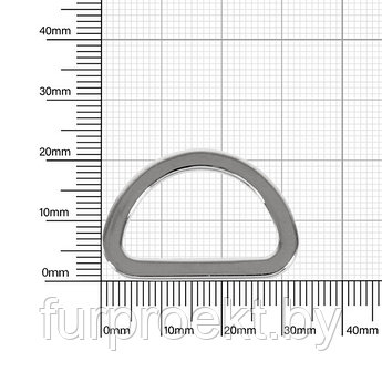 Полукольцо 3459 25мм никель полир