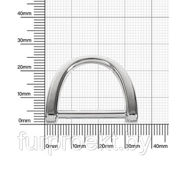 Полукольцо PD 124 25мм (YX 1542 25мм) никель полир