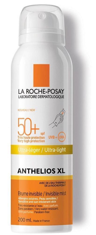 Солнцезащитный спрей-вуаль для лица La Roche-Posay Ля Рош Anthelios SPF 50+, 200 мл - фото 1 - id-p208277303