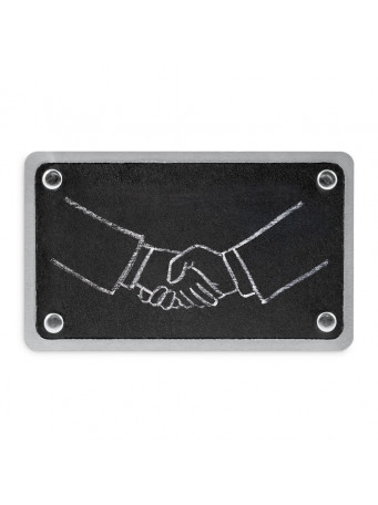 Бейдж меловой 75х45 мм на булавке