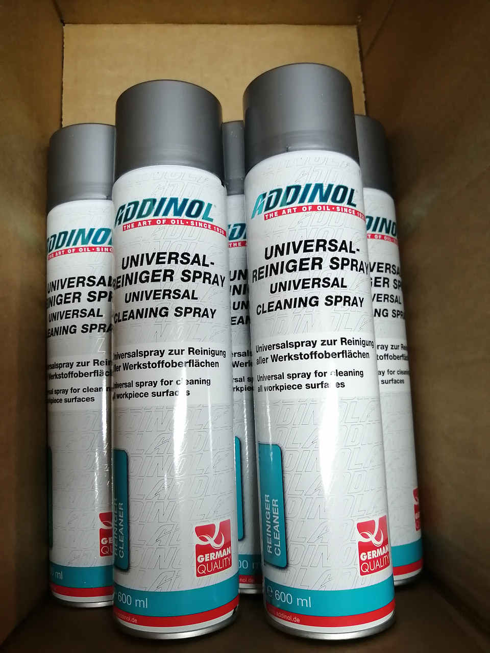 Очиститель цепей, тормозов ADDINOL Universal Reiniger Spray аэрозоль, 600 ml. - фото 1 - id-p57962971