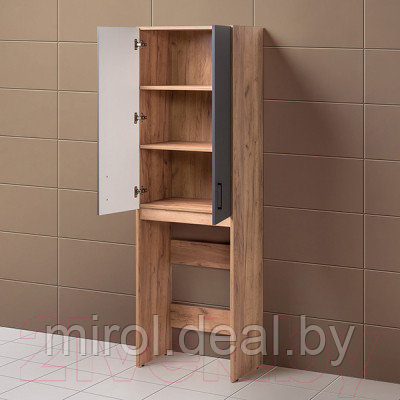 Шкаф для ванной Акваль Лофт / В2.4.03.6.4.0 - фото 4 - id-p208284803