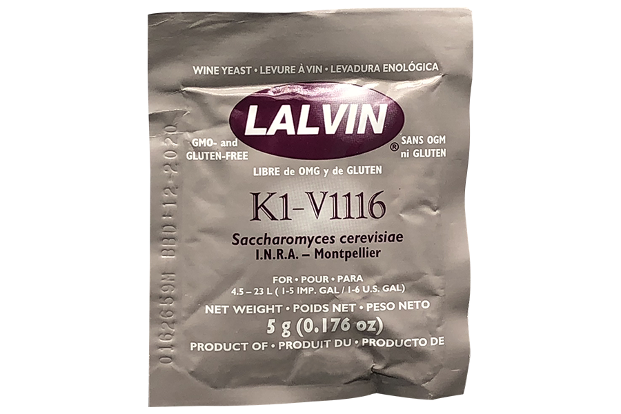 Дрожжи винные Lalvin "K1-V1116", 5 г - фото 1 - id-p208289254