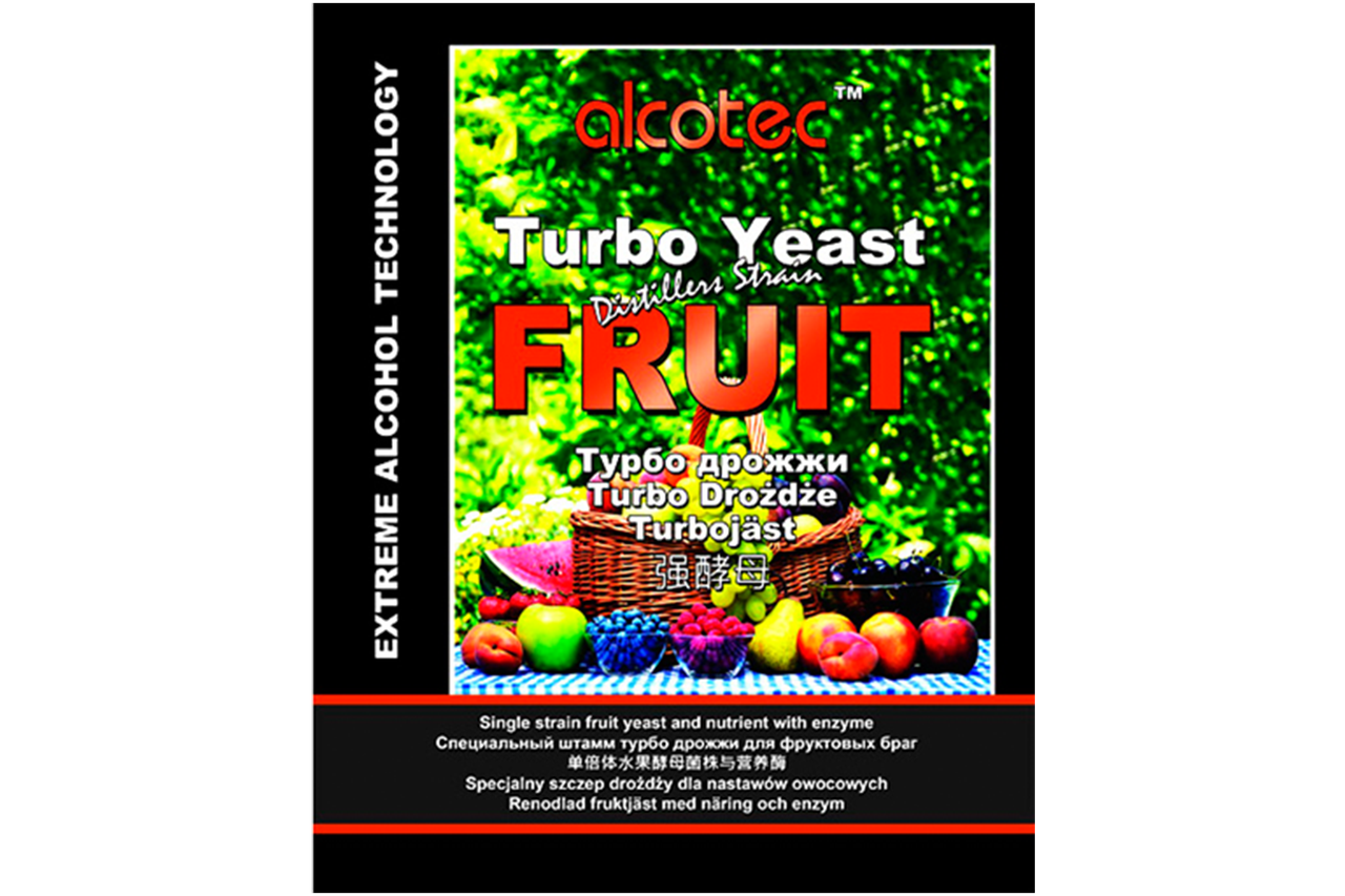Дрожжи спиртовые Alcotec "Fruit Turbo", 60 г - фото 1 - id-p208289479