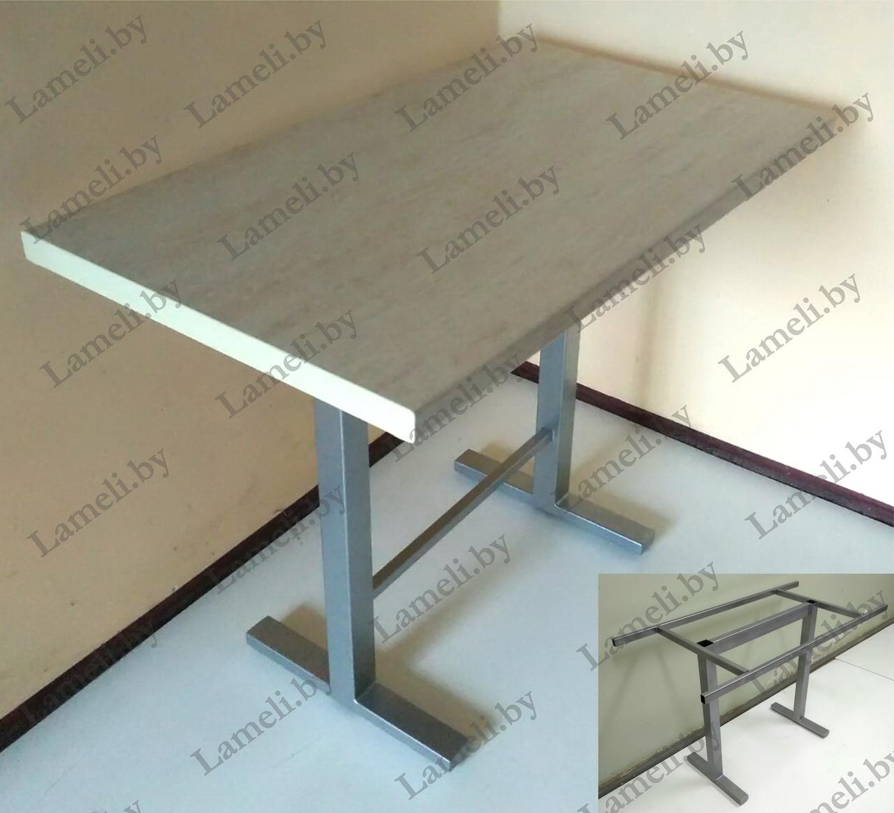 Металлическое подстолье для стола серии "Н" металлик в стиле Лофт. Выбор цвета и размера. Доставка по РБ! - фото 2 - id-p170047036