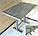 Металлическое подстолье для стола серии "Н" металлик в стиле Лофт. Выбор цвета и размера. Доставка по РБ!, фото 3