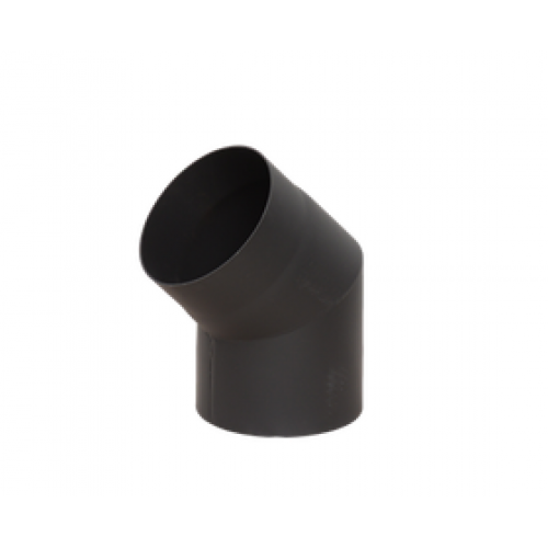 Отвод LAVA (конструкционная сталь 2мм, черный) 45* Д120 - фото 1 - id-p208293763