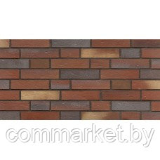 Кирпич клинкерный ABC-klinkergruppe, Norddeich rot-blau-sandfarben-bunt genarbt-besandet NF 9105