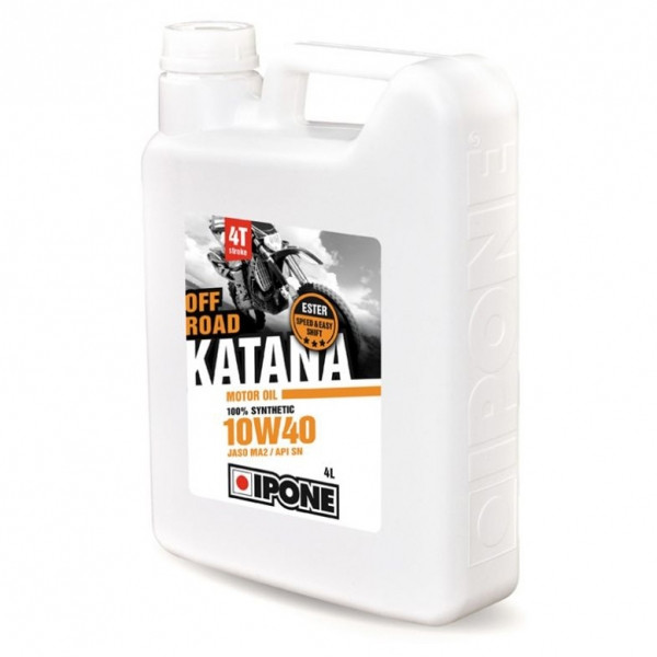 Масло для мотоцикла IPONE KATANA OFF ROAD 10W40 100% Synthetic 4 л - фото 1 - id-p205976348