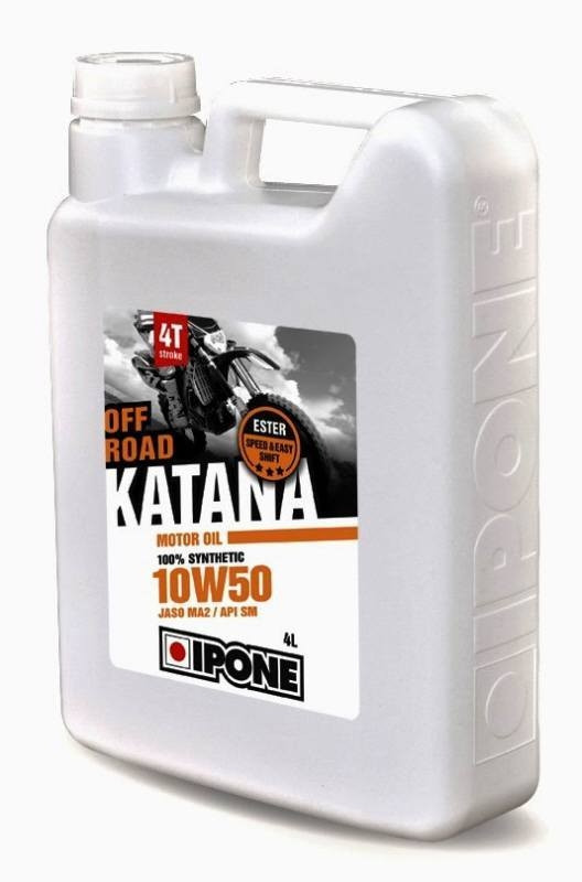 Масло для мотоцикла IPONE KATANA OFF ROAD 10W50 100% Synthetic 4 л - фото 1 - id-p205976352