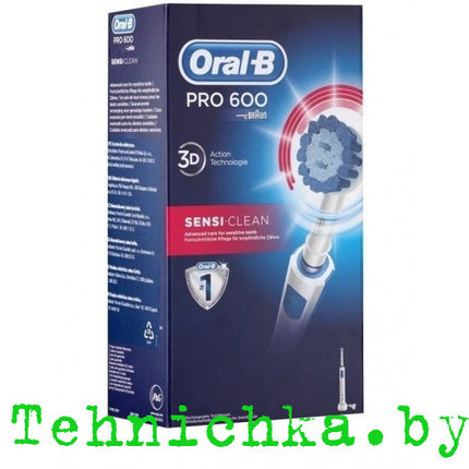 Электрическая зубная щетка Oral-B Pro 600 Sensi Clean D16.513.1, фото 2