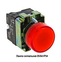 Лампа сигнальная BV64 24В D22mm IP54 EKF PROxima