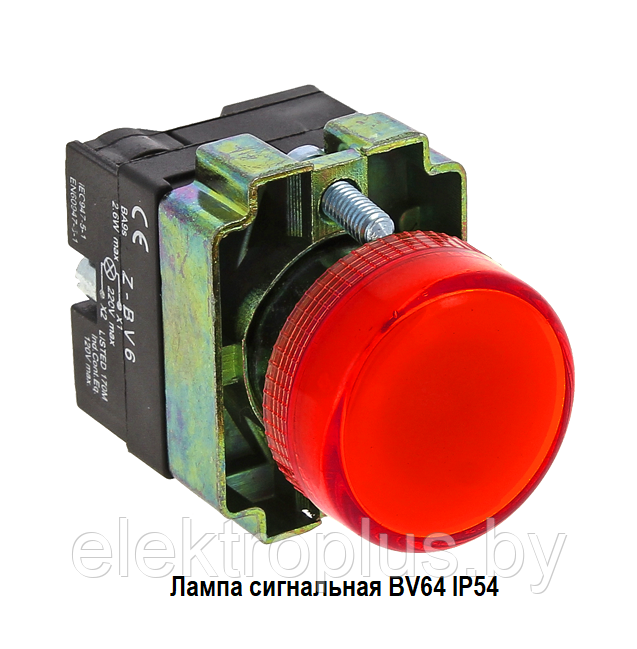 Лампа сигнальная BV64 24В D22mm IP54 EKF PROxima - фото 1 - id-p208298832