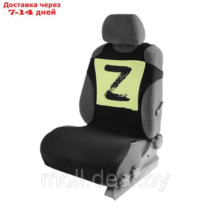 Чехол-майка TORSO "Z", на переднее сиденье, салатовый, хлопок