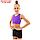 Топ-борцовка удлиненный Grace Dance, лайкра, цвет фиолетовый, размер 30, фото 4