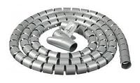 Кабельный органайзер Buro BHP CG252S Spiral Hose 25x2000mm Silver