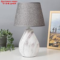 Настольная лампа "Алетта" E14 40Вт серый 22х22х38 см