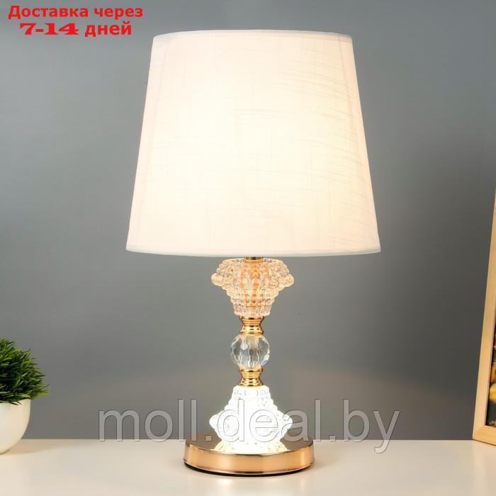 Настольная лампа с подсветкой "Адель" Е27 40Вт золото 25х25х44 см - фото 2 - id-p208274559