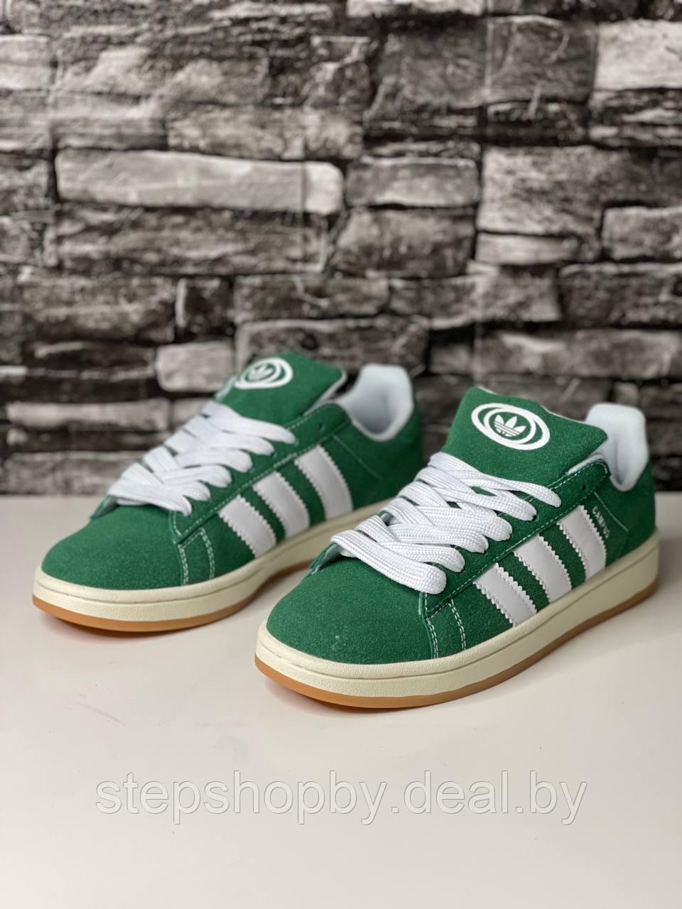 Кроссовки Adidas Campus 00s Dark Green Cloud White - фото 1 - id-p208305274