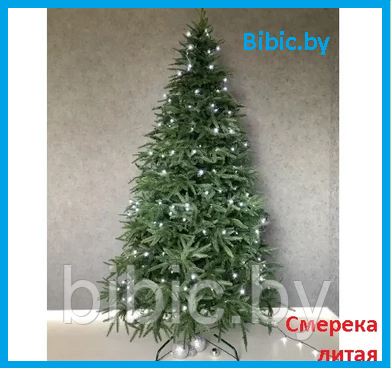 Новинка 2023! Елка литая Смерека высота 1.8 м, новогодняя искусственная классическая с подставкой