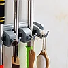 Настенный держатель - органайзер уборочного инвентаря (метлы, швабры, веника) Broom Holder с 6-ю крючками, фото 4