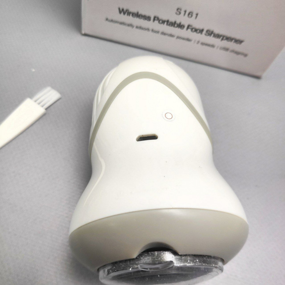 Аппарат по уходу за кожей стоп Wireless Portable Foot Sharpener S161 (2 режима работы, 3 насадки) / Пемза - фото 3 - id-p208309690