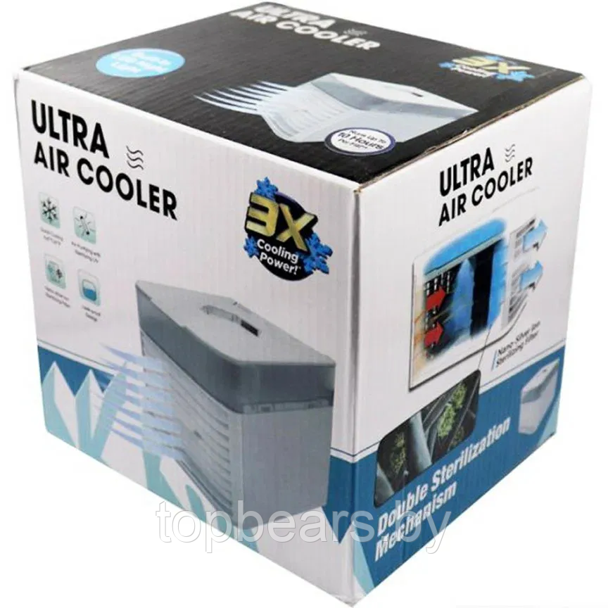 Мини кондиционер Ultra Air Cooler / Охладитель воздуха (3 режима, 7 цветов LED - подсветки) - фото 3 - id-p208309767