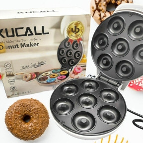 Аппарат для выпечки мини-пончиков Donut Maker KC-TTQ-1 на 7 форм, 1200W - фото 1 - id-p208310333