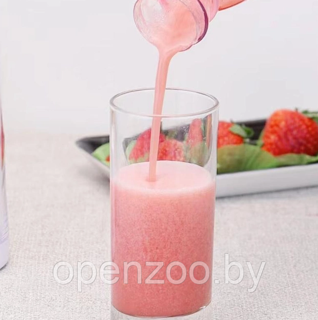 Портативный ручной бутылка-блендер для смузи Mini JuiceА-578, 420 ml Белый - фото 10 - id-p208310663