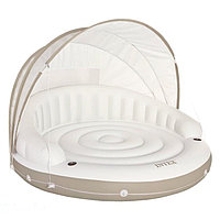 Надувной круг-шезлонг Intex Canopy Island 58292EU 199х150 см