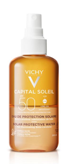 Солнцезащитный двухфазный спрей активатор загара Vichy Виши Capital Soleil SPF 50, 200 мл - фото 1 - id-p208314144