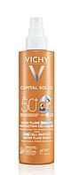 Солнцезащитный водостойкий спрей-флюид Vichy Виши Capital Soleil для чувствительной кожи детей SPF 50+, 200 мл
