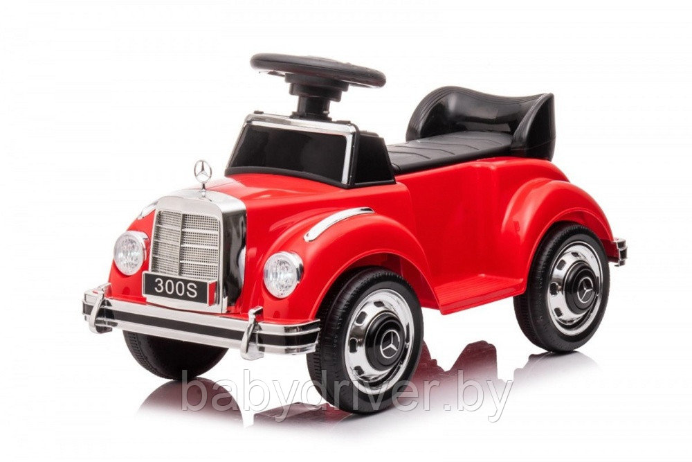 Детский толокар-электромобиль RiverToys Mercedes-Benz 300S LS-128A (красный) Лицензия, с пультом управления