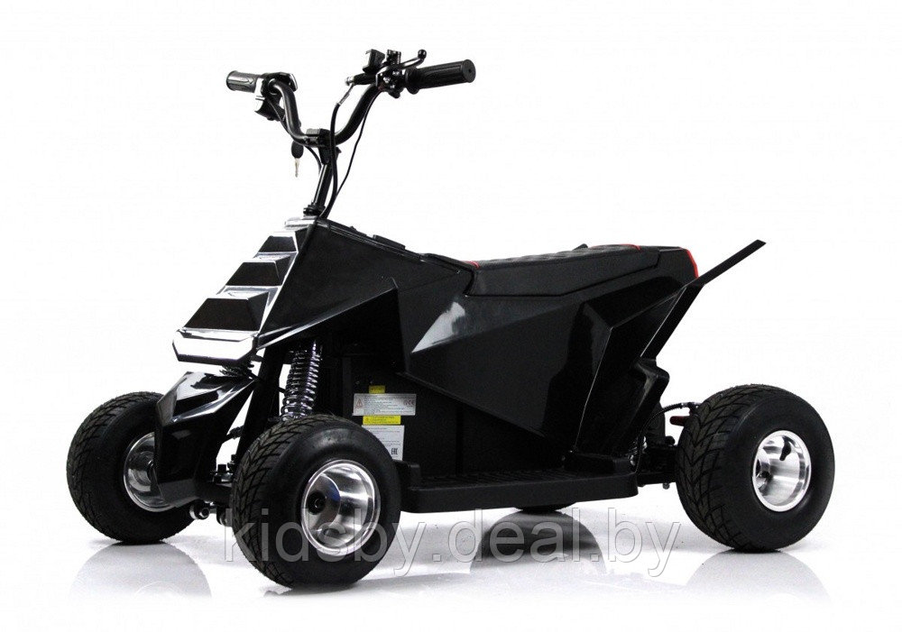 Детский электромобиль-квадроцикл RiverToys M009MM (черный) до 15 км/ч и с Сабвуфером - фото 1 - id-p208315347