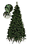 Елка литая КАЛЯДНАЯ высота 1.8 м, новогодняя искусственная классическая с подставкой ельодставкой ель зеленая, фото 7