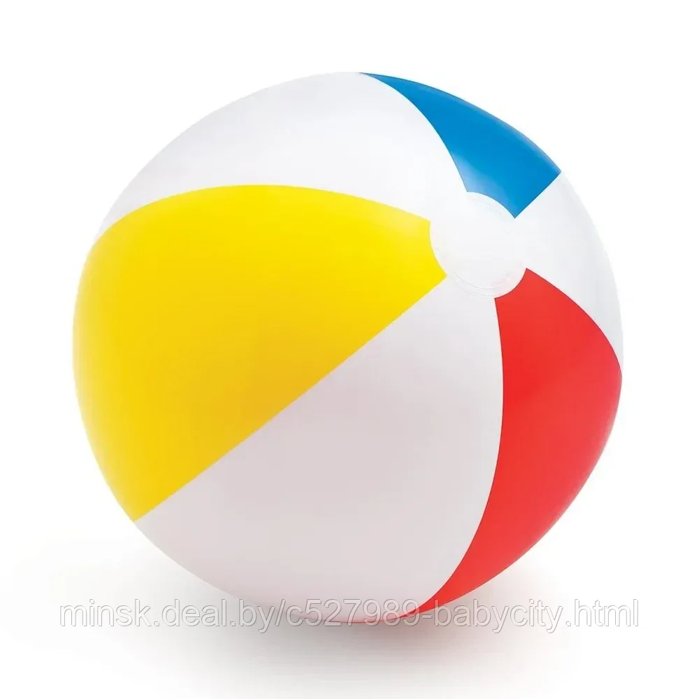 Мяч пляжный надувной разноцветный - фото 1 - id-p208315896