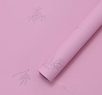 Пленка матовая "Эстетика" 58см*10м, 65 мкр. Розовый фламинго