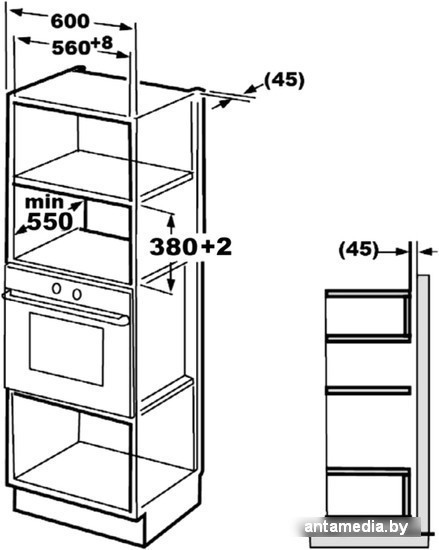 Микроволновая печь Korting KMI825TGW - фото 3 - id-p208324458