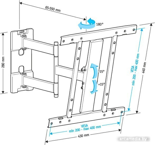 Кронштейн Holder LCD-SU4601 - фото 4 - id-p208319357