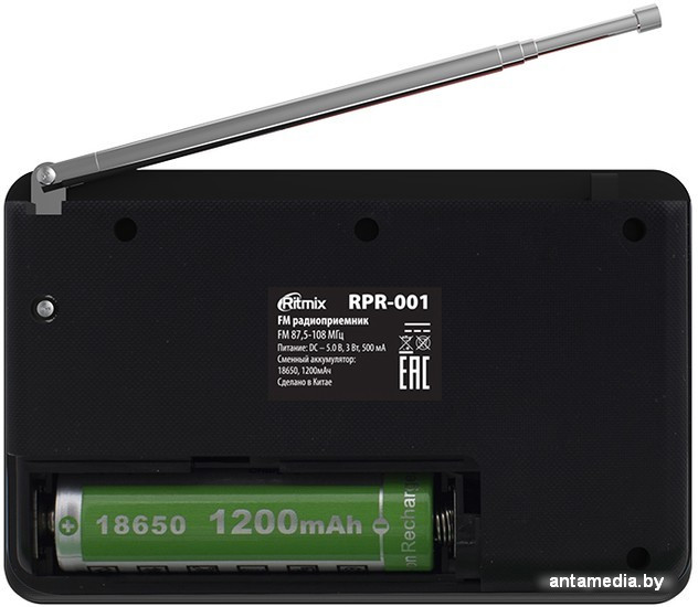 Радиоприемник Ritmix RPR-001 (черный) - фото 5 - id-p208321446