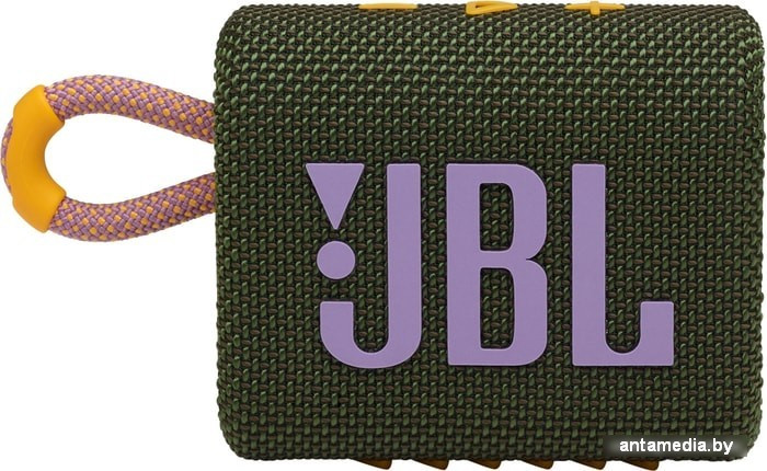 Беспроводная колонка JBL Go 3 (зеленый) - фото 2 - id-p208320444