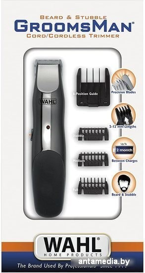 Триммер для бороды и усов Wahl Groomsman Rechargeable 9918-1416 - фото 3 - id-p208328989