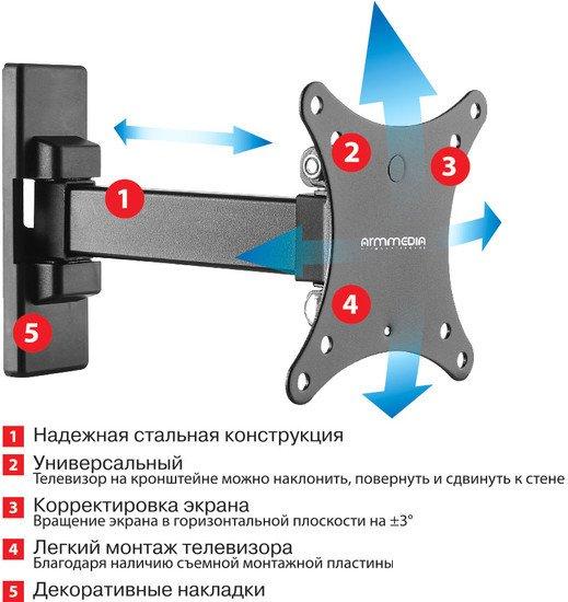 Кронштейн Arm Media MARS-1 - фото 2 - id-p208319597