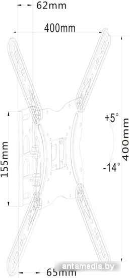 Кронштейн MasterKron PLA27-440 - фото 2 - id-p208319710